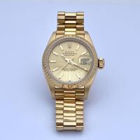 Ladies Rolex Datejust gold watch