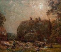 Herbert Royle "The Hay Rick" oil painting landscape