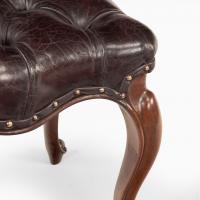 A pair of mid-Victorian rosewood stools