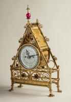 Gothic Revival Clock by Bruce Talbert