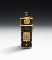 An important & beautiful George II Gold mounted Etui made in London circa 1745