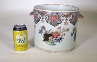 Chinese Export Porcelain Very Large Famille Rose Cache Pot