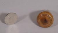S/4513 Antique Treen 19th Century Boxwood Plumber's Turnpin
