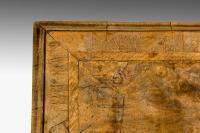 early 18th century single drawer walnut veneered side table