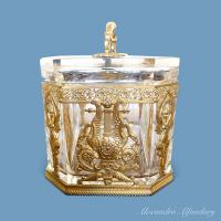 A Decorative Crystal Box With Gilt Metal Mounts From The Napoleon III Period, French circa 1870