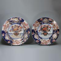 Japanese imari dishes, 18th century