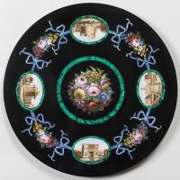 Grand Tour Circular Table Top Possibly by Domenico Moglia