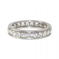 Diamond Eternity Ring c.1950 French size O