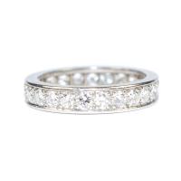 Diamond Eternity Ring c.1950 French size O
