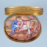 Gold Musical Seal with Erotic Automaton