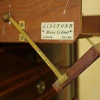 Hinged drawer fronts on Lidstone Music Cabinet drawers