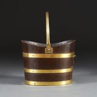 A 19th Century Oak Log Bucket