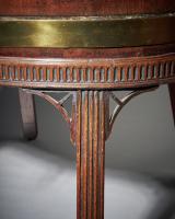 George III mahogany oval brass bound wine cooler of the Adam period