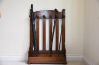 Arthur Simpson of Kendal Arts and Crafts oak stick stand