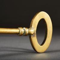 An Overscale Brass Key