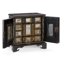 A Fine Early 18th Century Walnut Jewellery Cabinet