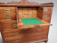 Chinese Export Camphor Wood Secretaire Chest