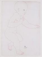 (Léonard) Tsuguharu FOUJITA (Japanese, 1886-1968), Baby Acrobat, and Baby Walking