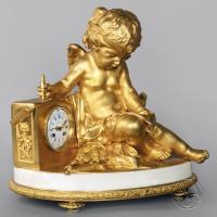 A Louis XVI Style Figural Mantel Clock, By Grohé Frères