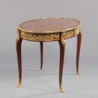 A Fine Louis XVI Style Parquetry Inlaid Centre Table, By François Linke