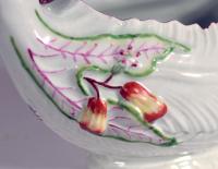 Worcester Porcelain Leaf Molded Sauce Boat, Circa 1755-56  
