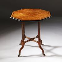 An Arts and Crafts Octagonal Table Stamped Rough & Sons