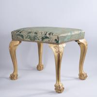 George II giltwood stool