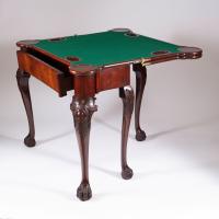 George III mahogany games table