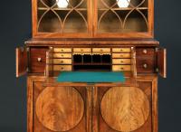 Hepplewhite period mahogany secretaire bookcase