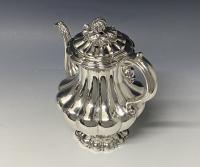 Barnard melon silver coffee pot 1832