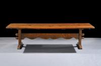  "T" Trestle Based Dining Table 