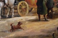 Coaching oil painting by John Charles Maggs