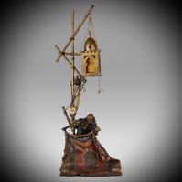 ‘Carpet Seller Lamp’ Vienna Bronze by Franz Bergman