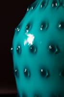 A Turquoise Empoli Glass Vase as a Lamp