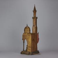 ‘Minaret Lamp’ Vienna bronze by Franz Bergman