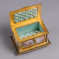 A Sèvres Style Porcelain Jewellery Box Dating From Circa 1890