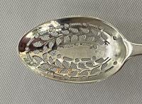 Georgian silver mote spoon rattail 