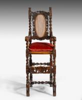 Charles II Oak Child’s Chair