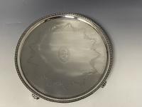 Scottish Edinburgh Georgian silver salver 1788 Robert Gray