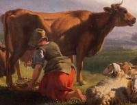 Balthasar Paul Ommeganck (Flemish, 1755-1826), A Milkmaid at Dusk