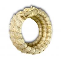 Articulated bone bracelet in the form of a Dragon. Chinese, 19th century