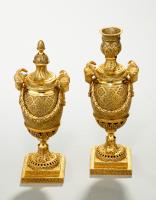 Pair of 18th century gilt Goats Head vases.  Http://www.christies.com/en/lot/lot-5805952