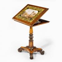 A William IV rosewood and scagliola occasional table attributed to Gillows