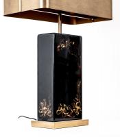 Rare lacquer table lamp by Chrystiane Charles