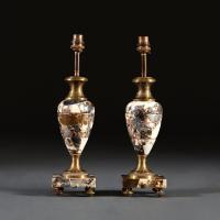 A Fine Pair of 19th Century Marble Lamps