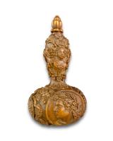 Renaissance boxwood flask. French, early 17th century
