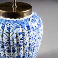A Fine Pair of Delft Vases as Lamps