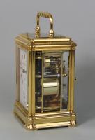 A gorge carriage clock by Henri Jacot & Alfred Baveux for Charles Frodsham side