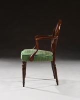 Fine Pair of Neo-classical George III Armchairs After Robert Adam