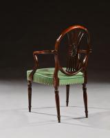 Fine Pair of Neo-classical George III Armchairs After Robert Adam